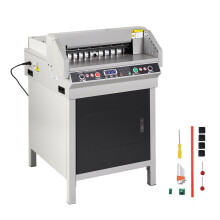 Cortador de Papel 18" 450 mm-Duoku-Máquina de Corte Elétrica Robusta Para Uso no Escritório-Lâmina em Aço Rebaixado Durável