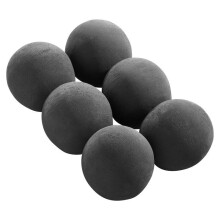 Bolas de Cerámica para Chimenea a Gas-Duoku-Lote de 6-Piedras de Lava Redondas 12,5 cm-Piedras Decorativas Reutilizables
