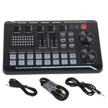 Live-Soundkarte mit Audiomixer für Streaming, professionelles Podcast-Interface mit DJ-Effekten, Stimmverzerrer, magischer Klangveränderung und