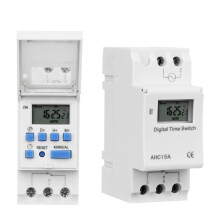 Digital Timer Switch AHC15A Programmable Relay Timer 16 ON/OFF Settings 12V Weekly Controller