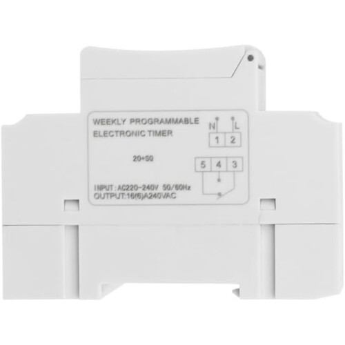 Digital Timer Switch AHC15A Programmable Relay Timer 16 ON/OFF Settings 12V Weekly Controller 1
