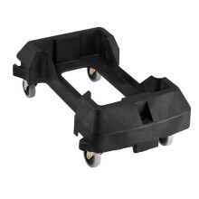 Chariot à Poubelle-Duoku-60/87 L-Socle à Roulettes à Poubelles Minces-Capacité de Charge 90,1 kg-en Plastique Robuste-avec Roues