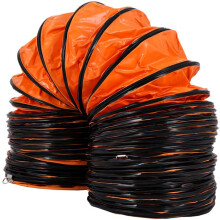 Conduit de ventilateur flexible - DUOKU - 16 pi (4,9 m) - Ø 300 mm - PVC durable - Orange