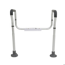 Barre d'appui pour Toilettes-Duoku-Cadre de Siège Toilette Réglable-Barres d'appui avec Accoudoirs Rembourrés pour Personnes Âgées