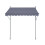 Toldo Retrátil Manual-Duoku-98 x 47 po-com Manivela Manual-Ajuste de Altura de 86 a 122 Polegadas-Para Varanda 1
