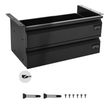 Tiroir de Bureau de 40,6 cm de Large-Duoku-Coulissant et Amovible-Organiseur de Rangement Dissimulé à 2 Niveaux.