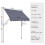 Toldo Retrátil Manual-Duoku-98 x 47 po-com Manivela Manual-Ajuste de Altura de 86 a 122 Polegadas-Para Varanda 2