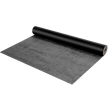 Dampfsperre-Duoku-1,27 x 76,2 m-Wasserdichtes Kunststofffolie-Dicke 0,17 mm-Reißfeste Plane-Schwarz