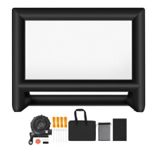 Tela de Projeção Inflável - DUOKU - 610 cm - Formato 16:9 - Lavável - Instalação Fácil