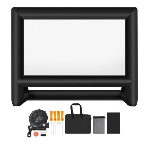 Écran de Projection Gonflable - DUOKU - 610 cm - Format 16:9 - Lavable - Installation Facile