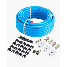 Luchtcompressorbedieningskit-Duoku-Waterdicht-HDPE Persluchtpijpsysteem-Aluminium 100 voet x 3/4 inch