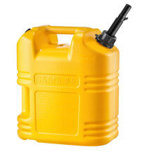 Bidão de Combustível 19 L-Duoku-com Bico de Despejo-Medidor Transparente-Debite Rápido de 15 L/min-Reservatório Portátil-Amarelo
