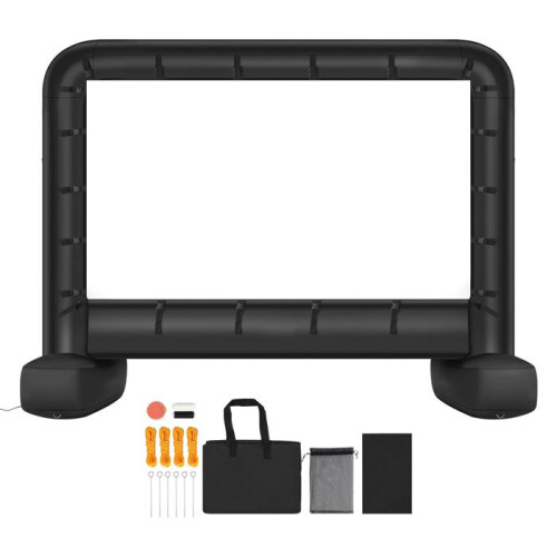 Écran de Projection Gonflable - DUOKU - 427 cm - Format 16:9 - Lavable - Sac de Rangement Portable