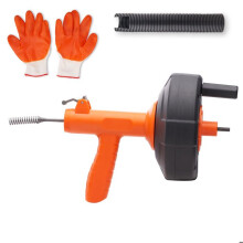 Tarière de Drainage-Duoku-25 Pieds-Serpent de Plomberie à Alimentation Automatique avec Accessoire de Forage