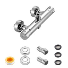 Thermostatische Mengkraan - DUOKU - YH0324 - Vergrendeling op 38C - Chroomafwerking - Duurzaam Messing