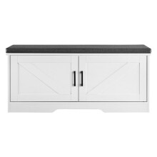 Móvel para Sapatos - DUOKU - KLSC-02 - 100 x 35,5 x 46 cm - 2 Portas Deslizantes - Assento Estofado