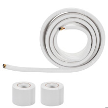 Tuyau en Cuivre - DUOKU - Mini-split - Diamètre 9,5 mm et 15,9 mm - Longueur 30,5 m - Isolation PE