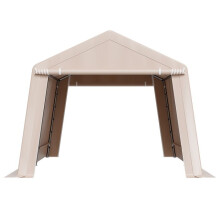 Box da Giardino-Duoku-305x458 cm-Tenda di Magazzinaggio-con Porta Doppia a Chiusura Lampo Arrotolabile-Deposito Portatile
