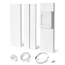 Kit de Ventilation pour Sèche-linge-Duoku-Adapté aux Fenêtres Coulissantes Verticales ou Horizontales