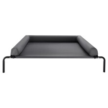 Hochbett für Tiere - DUOKU - Modell YL-PB-009T-XL - Abnehmbares Kissen - Atmungsaktives Bett - Grau
