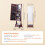 Schmuckschrank - DUOKU - Modell PY-2315SS - Verriegelbar - Samt-Futter - LED 2