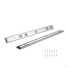Glissières de Tiroir-Duoku-Lot de 6 Paires-609,6 mm-Rails de Montage Latéraux-Rail en Acier-Capacité de Charge de 45,4 kg