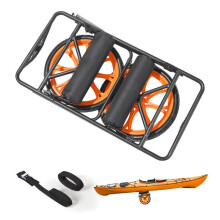 Transportwagen - DUOKU - Vouwmodel - Belastbaarheid 150 kg - Koolstofstaal - Wielen 38 cm