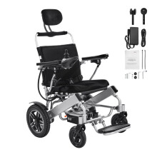 Sedia A Rotelle Elettrica-Duoku-con Schienale Regolabile-Sedile Spazioso 533,4 mm-Sedia A Rotelle Motorizzata Pieghevole Leggera Portatile