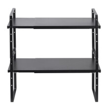 Organisateur de Rangement Réglable-Duoku-Support de Rangement Extensible à 2 Niveaux-Solution de Rangement pour Cuisine-Salle Bain