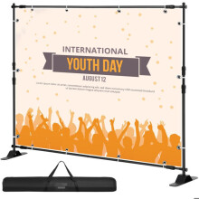 Soporte de Banner Ajustable - DUOKU - ZSJ-10x8 - 170-300 cm - 110-240 cm - Bolsa de Transporte incluida