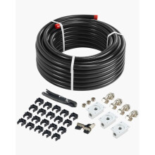 Luchtcompressorbedieningsset-Duoku-Waterdicht-PEHD-Gecomprimeerde Luchtleidingsysteem-Aluminium 100 voet x 3/4 inch