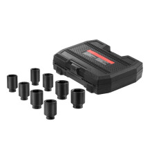 Schroefset voor Impacts-Duoku-voor Asmoeren-1/2" Aandrijving 12-Pans Diep-8 Stuks-Schroefset