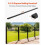 Leuning - DUOKU - HT-02 - 198 cm - RVS - Set van 4 - Mat zwart 3