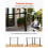 Leuning - DUOKU - HT-02 - 198 cm - RVS - Set van 4 - Mat zwart 5