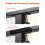 Leuning - DUOKU - HT-02 - 198 cm - RVS - Set van 4 - Mat zwart 6