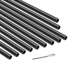 Balaustre per Scala - DUOKU - Lotto di 51 - Alluminio Nero - Asta Tonda - 19x813 mm