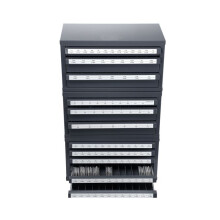 Armoire Distributrice de Forets-Duoku-3 Tiroirs pour 1/16" Ă 1/2" et A Ă Z-Organisateur Ă Cinq Tiroirs-pour Calibre de Fil #1 Ă #60