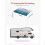 Toldo - DUOKU - Modelo B1 - Impermeable - Retráctil - Vinilo Azul Degradado 2