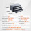 Armoire - DUOKU - ET3-A - Acier - 3 Tiroirs - 29 Compartiments 2
