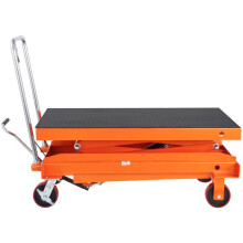 Carrinho de Mesa Elevador Hidráulico-Duoku-Altura de Elevação de 59-Elevador de Duplo Tesoura Manual-para uma Manutenção Eficiente