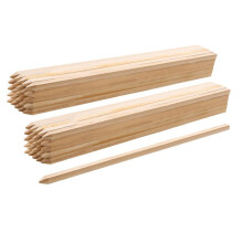 Piquets de Clôture - DUOKU - Lot de 50 - Bois de Sapin - 19,05 x 19,05 x 914,4 mm - Aiguisés