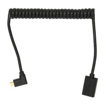 Ελαστικό καλώδιο με σπείρωμα για συσκευές HDMI, γωνιακός σύνδεσμος DC που