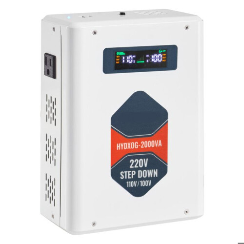 Transformador de Voltaje - DUOKU - HYDXOG-2000VA - 2000 VA - 2 Tomas Americanas - Puerto USB