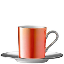 LSA Palazzo 100ml Porcelain Coffee Cup and Saucer
