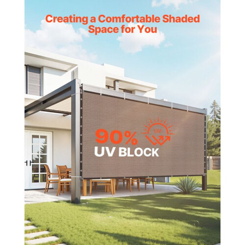 Toldo de sombra - DUOKU - 3050 x 3660 mm - Protección solar - Anti UV - Rectangular 2