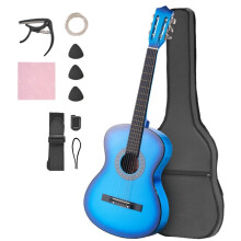 Klassinen Kitara - DUOKU - M5831 - 96 cm - Liito-oravapuu - Nailonkielet - Sininen