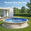 Revestimento de Piscina - DUOKU - 24 Pés - Vinil Unibead - Calibre Padrão - 52 Polegadas de Altura 4