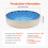 Revestimento de Piscina - DUOKU - 24 Pés - Vinil Unibead - Calibre Padrão - 52 Polegadas de Altura 2