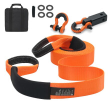 Kit di Recupero-Duoku-3" x 30' 36 000 lb-Poliestere Robusto, Cinghia Rinforzata, Cinghia di Estrazione