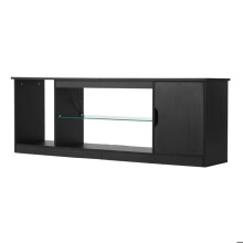 Meuble TV - DUOKU - C250037D-01 - Écran jusqu'à 165 cm - Éclairage LED - Étagères ajustables